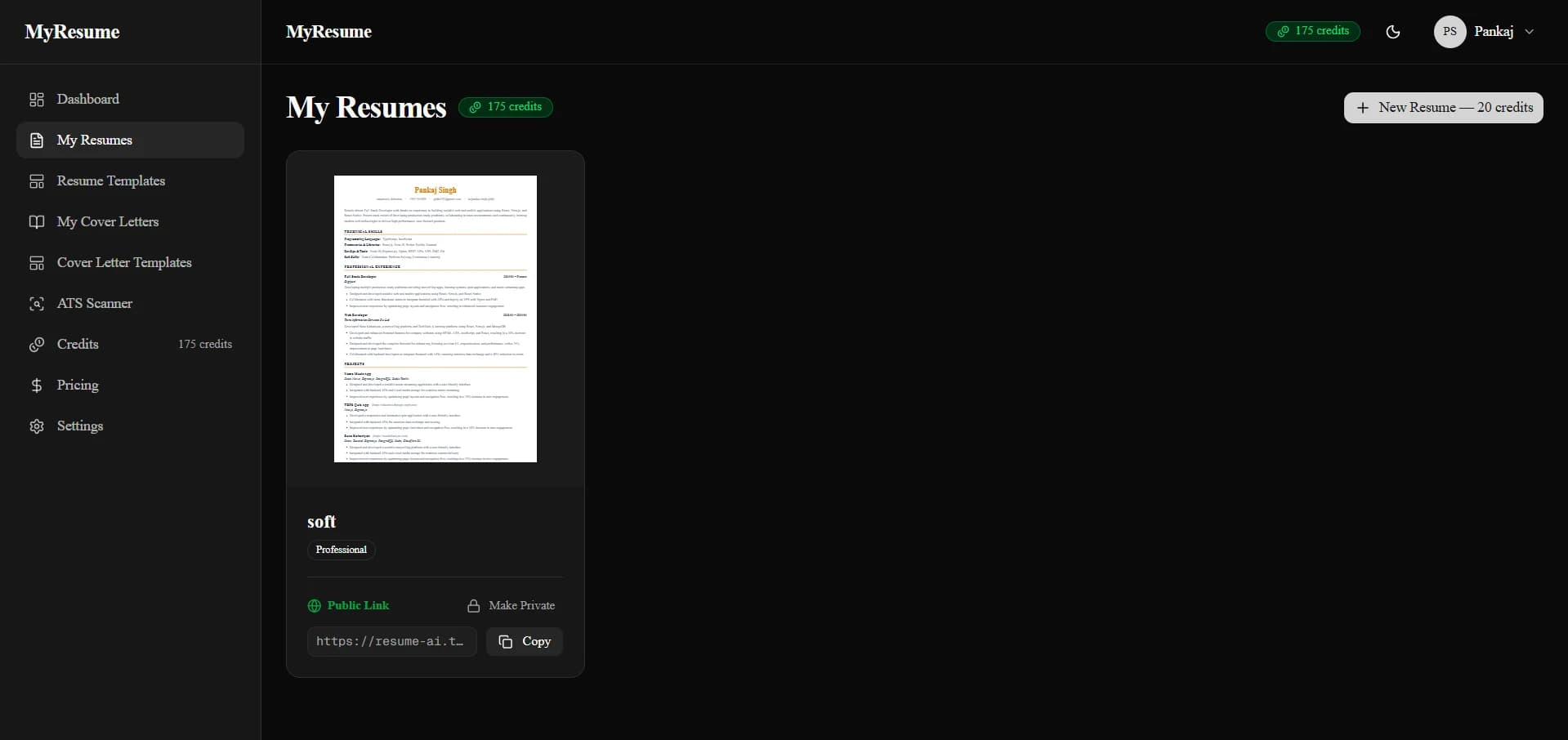 Resume AI — Smart Resume Builder screenshot 3